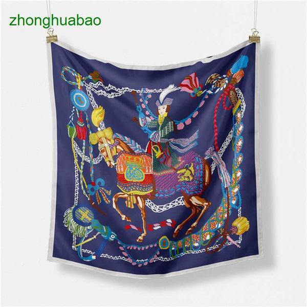 hemres designer scarves new 53cm digital small square knight horse printed women's decorative twill silk scarf neckband, Blue;gray
hemres designer scarves new 53cm digital small square knight horse printed women's decorative twill silk scarf neckband, Blue;gray