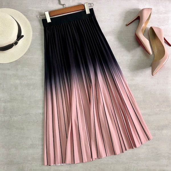 skirts spring summer women midi skirts gradient color stripe pleated skirts high waist elegant office lady a-line korean long skirts 230518, Black
skirts spring summer women midi skirts gradient color stripe pleated skirts high waist elegant office lady a-line korean long skirts 230518, Black