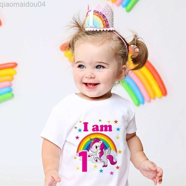 t-shirts kids tshirt rainbow birthday print girl t-shirt girls cute clothes children casual shirt kid birthday party gift shirts aa230518, Blue
t-shirts kids tshirt rainbow birthday print girl t-shirt girls cute clothes children casual shirt kid birthday party gift shirts aa230518, Blue