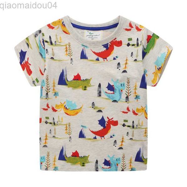 t-shirts jumping meters summer boys t-shirt clothing short sleeve children's dinosaur print knitting round neck casual cotton clothes 4, Blue
t-shirts jumping meters summer boys t-shirt clothing short sleeve children's dinosaur print knitting round neck casual cotton clothes 4, Blue