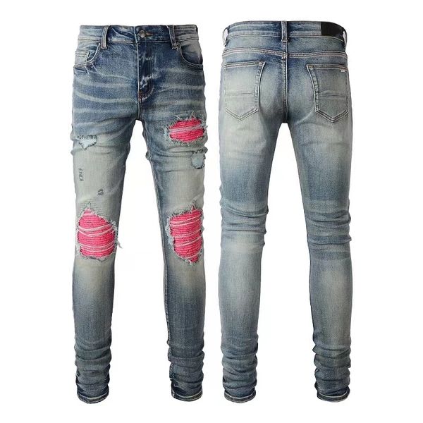 black ripped jeans miri designer motorcycle trendy ripped patchwork hole size 30-40 streetwear all year round slim legged 6 pyas, Blue
black ripped jeans miri designer motorcycle trendy ripped patchwork hole size 30-40 streetwear all year round slim legged 6 pyas, Blue