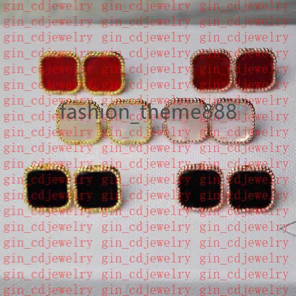 fashion vintage 4/four leaf clover charm stud earrings back mother-of-pearl silver 18k gold plated agate for women girls valentine's 1, Golden
fashion vintage 4/four leaf clover charm stud earrings back mother-of-pearl silver 18k gold plated agate for women girls valentine's 1, Golden