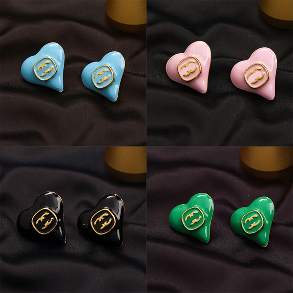 18k gold plated luxury designers letter earring stud famous women heart-shape enamel earring wedding party jewerlry 20style, Golden;silver
18k gold plated luxury designers letter earring stud famous women heart-shape enamel earring wedding party jewerlry 20style, Golden;silver