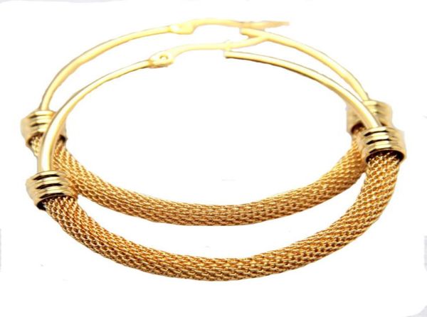 new fashion 316l stainless steel big hoop earrings half net prevent allergy gold silver women earring aros mujer oreja8369542, Golden;silver
new fashion 316l stainless steel big hoop earrings half net prevent allergy gold silver women earring aros mujer oreja8369542, Golden;silver