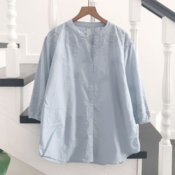 women's blouses shirts summer blouse solid color hollow out embroidery loose cotton literary shirt casual 230517, White
women's blouses shirts summer blouse solid color hollow out embroidery loose cotton literary shirt casual 230517, White