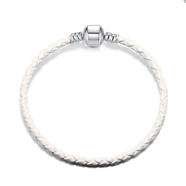 white leather charm bracelet for pandora 925 sterling silver party jewelry designer bracelets for women mens hand chain couple bracelet with, Golden;silver
white leather charm bracelet for pandora 925 sterling silver party jewelry designer bracelets for women mens hand chain couple bracelet with, Golden;silver