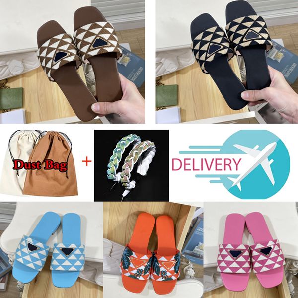 designer for women slippers p embroidered fabric slides triangle label luxury metal flat casual slipper plaid scuffs models comfortable walk, Black
designer for women slippers p embroidered fabric slides triangle label luxury metal flat casual slipper plaid scuffs models comfortable walk, Black