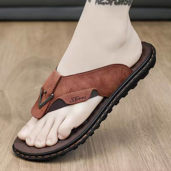 men's slippers summer fashion new outdoor comfortable light personality leisure shopping play sandals, Black
men's slippers summer fashion new outdoor comfortable light personality leisure shopping play sandals, Black