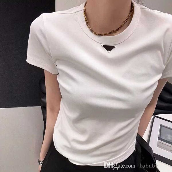 fashionable and trendy brand triangle round neck short sleeved t-shirt for women 23 spring/summer new loose fitting casual versatile color c, White
fashionable and trendy brand triangle round neck short sleeved t-shirt for women 23 spring/summer new loose fitting casual versatile color c, White