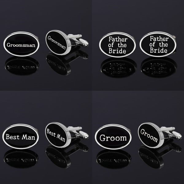 fashion letters french man cufflink designer alloy black oval enamel man father of the bride groom cufflinks round shirt business suit weddi, Silver
fashion letters french man cufflink designer alloy black oval enamel man father of the bride groom cufflinks round shirt business suit weddi, Silver