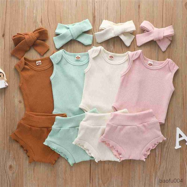 clothing sets 0-24 months newborn baby girls piece clothes set toddler summer solid color sleeveless knitted rib shorts hairband r230518, White
clothing sets 0-24 months newborn baby girls piece clothes set toddler summer solid color sleeveless knitted rib shorts hairband r230518, White