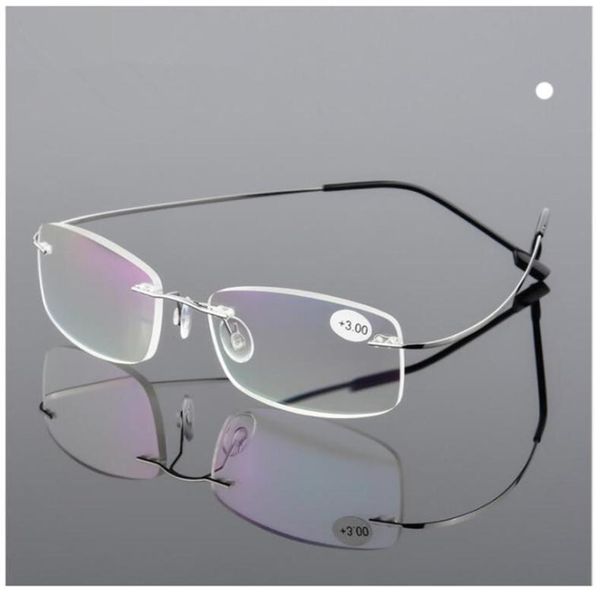 ultra light flexible memory titanium rimless reading glasses diopter 100150200250300350 406034321
ultra light flexible memory titanium rimless reading glasses diopter 100150200250300350 406034321