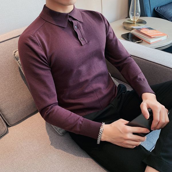 men's polos summer mens long-sleeved knitted casual polo shirts contrast color british slim fit lapel polo shirt men clothes s-3xl 2305, White;black
men's polos summer mens long-sleeved knitted casual polo shirts contrast color british slim fit lapel polo shirt men clothes s-3xl 2305, White;black