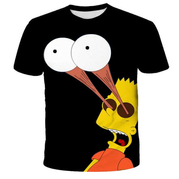 summer new simpson family 3d digital printing casual breathable men's and women's t-shirt short sleeve, White;black
summer new simpson family 3d digital printing casual breathable men's and women's t-shirt short sleeve, White;black