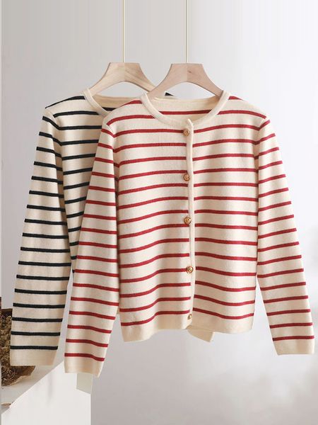 women's knits tees white black thick striped sweater cardigans jacket ladies women coat o-neck cardigan outwear 230518
women's knits tees white black thick striped sweater cardigans jacket ladies women coat o-neck cardigan outwear 230518