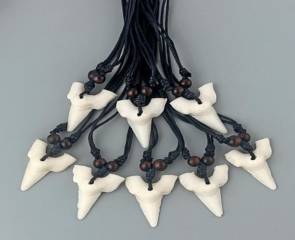 drop 12pcs black wax cotton cord faux yak bone white shark tooth teeth pendant neckalce8780049, Silver
drop 12pcs black wax cotton cord faux yak bone white shark tooth teeth pendant neckalce8780049, Silver