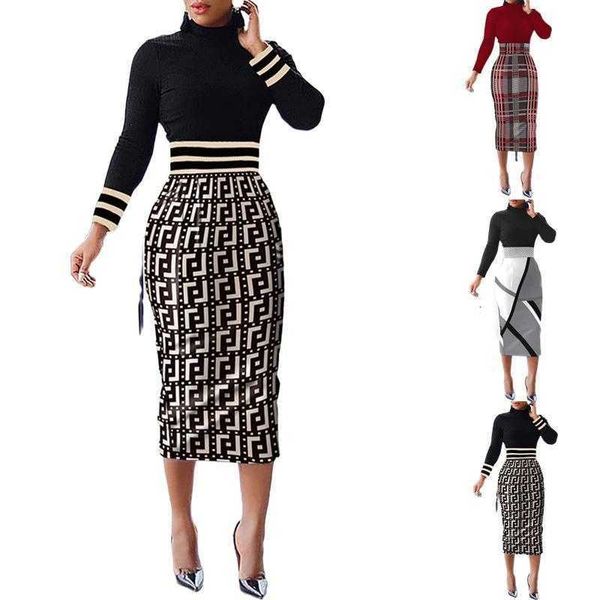 womens spring and summer long sleeve high neck split waist sheath dress, Black;gray
womens spring and summer long sleeve high neck split waist sheath dress, Black;gray