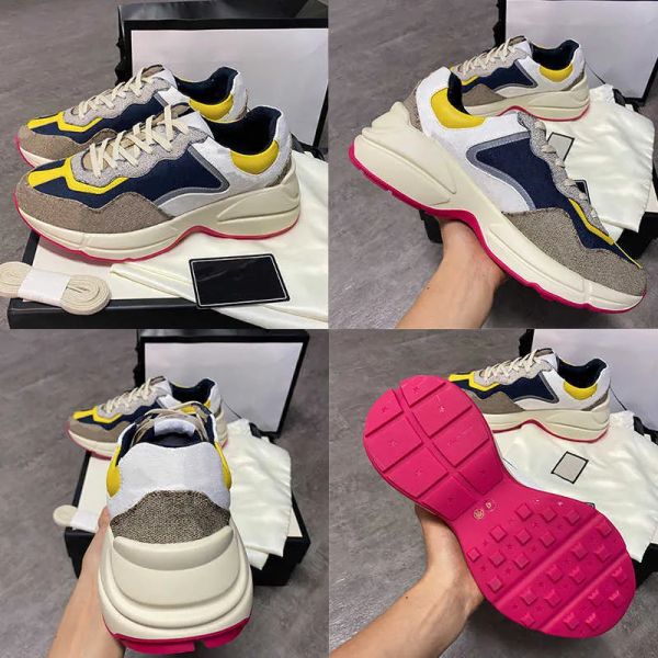2022 platform shoes designer men women's rhyton sneakers calfskin sneakers pink beige reflective fabric lace-up trai gg''snea, Black
2022 platform shoes designer men women's rhyton sneakers calfskin sneakers pink beige reflective fabric lace-up trai gg''snea, Black