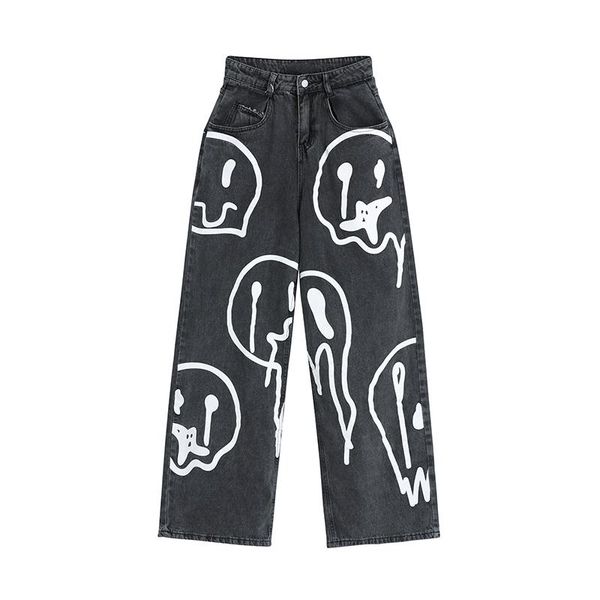 jeans 2022 new spring fashion ins street hiphop printing wash jeans loose casual denim wide leg black pants tide woman long trousers, Blue
jeans 2022 new spring fashion ins street hiphop printing wash jeans loose casual denim wide leg black pants tide woman long trousers, Blue