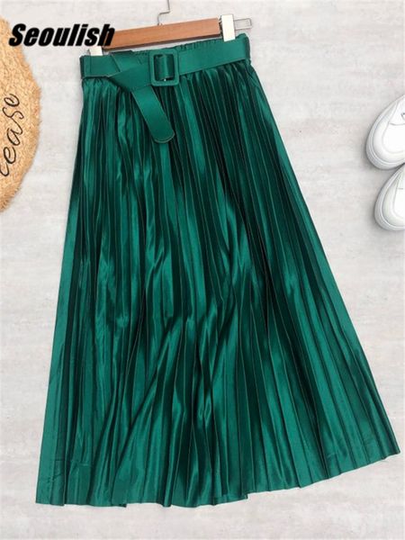 skirts seoulish solid elegant stain women's pleated skirts with belted high waist skirts mi-long umbrella skirt spring summer 230518, Black
skirts seoulish solid elegant stain women's pleated skirts with belted high waist skirts mi-long umbrella skirt spring summer 230518, Black