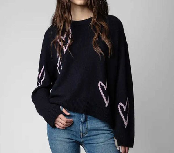 zadig voltaire 23ss women designer sweate fashion new 100% cashmere wool knitwear loose pullover jumper sweater, White;black
zadig voltaire 23ss women designer sweate fashion new 100% cashmere wool knitwear loose pullover jumper sweater, White;black