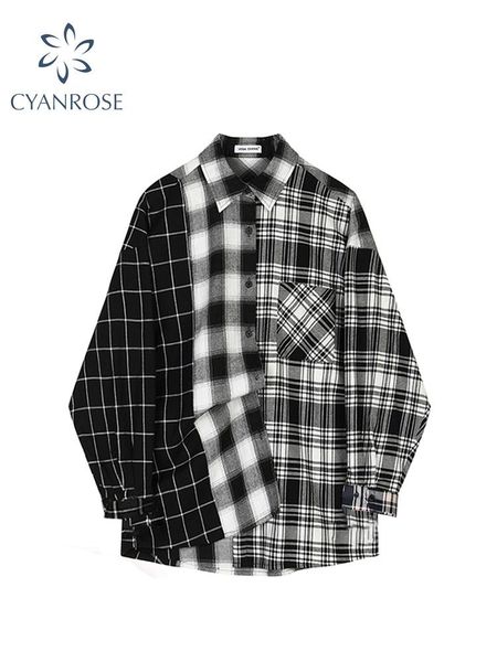 shirts oversized plaid patchwork blouses vintage streetwear boyfriend shirt for ladies ulzzang harajuku long sleeve 2022 blusas, White
shirts oversized plaid patchwork blouses vintage streetwear boyfriend shirt for ladies ulzzang harajuku long sleeve 2022 blusas, White