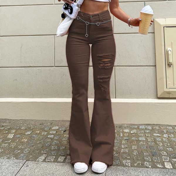 jeans streetwear women elastic jeans high waist ripped casual flare denim pants summer harajuku hollow out korean 90s jeans, Blue
jeans streetwear women elastic jeans high waist ripped casual flare denim pants summer harajuku hollow out korean 90s jeans, Blue