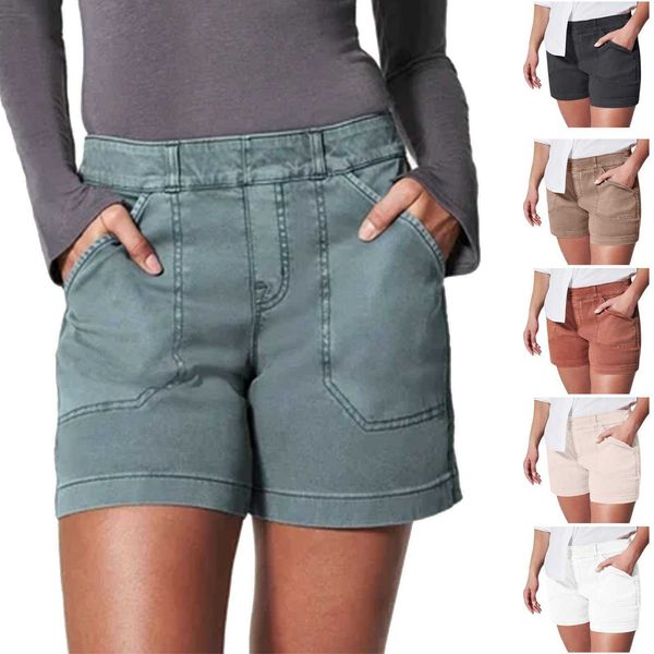 2023 new fashion simple pocket heel lift high stretch twill casual shorts, White;black
2023 new fashion simple pocket heel lift high stretch twill casual shorts, White;black