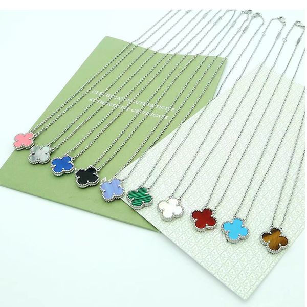 brand designer necklace for women fashionable new four-leaf clover necklace high-quality steel gold necklace jewelry, Silver
brand designer necklace for women fashionable new four-leaf clover necklace high-quality steel gold necklace jewelry, Silver