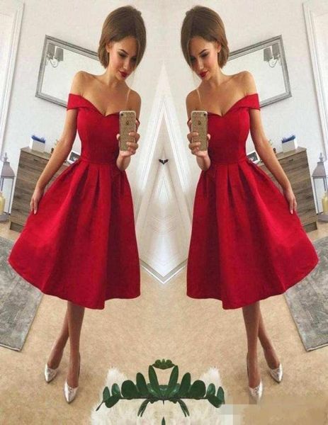 2018 simple red off the shoulder satin a line short party dresses ruched knee length short homecoming cocktail prom gowns5281371, Black
2018 simple red off the shoulder satin a line short party dresses ruched knee length short homecoming cocktail prom gowns5281371, Black