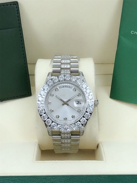 9 style two tone diamond watches president 43mm 118239 118388 silver dail stainless steel automatic movement mechanical mens watch men', Slivery;brown
9 style two tone diamond watches president 43mm 118239 118388 silver dail stainless steel automatic movement mechanical mens watch men', Slivery;brown