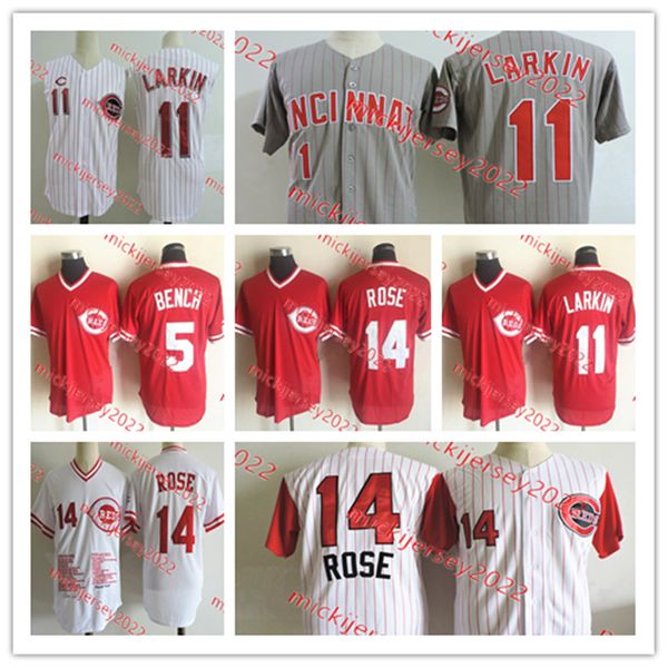 johnny bench baseball jersey stitched mens #11 barry larkin #14 pete rose jerseys s-3xl, Black
johnny bench baseball jersey stitched mens #11 barry larkin #14 pete rose jerseys s-3xl, Black