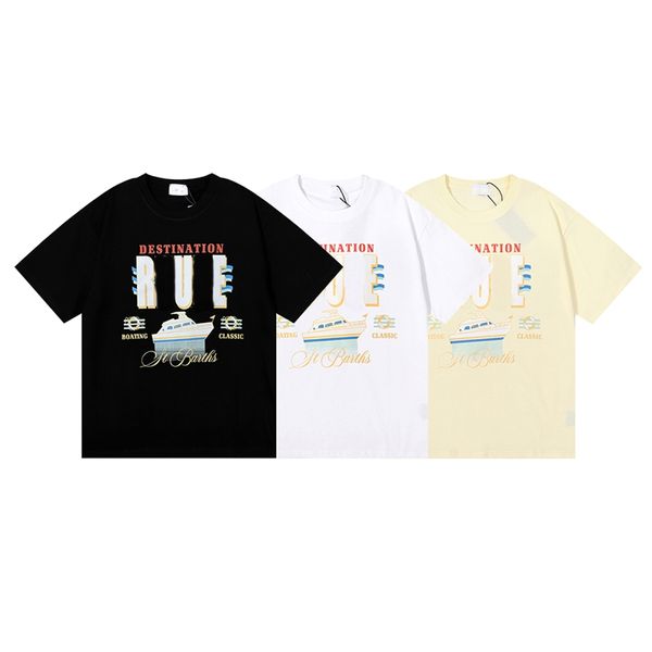mens tshirt usa brand rhude tee yacht printing pure cotton short sleeve fashion street casual male and female students same round neck t-shi, White;black
mens tshirt usa brand rhude tee yacht printing pure cotton short sleeve fashion street casual male and female students same round neck t-shi, White;black