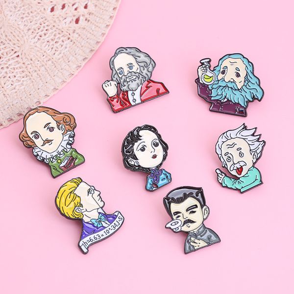 literary figures scientists brooch cute anime movies games hard enamel pins collect metal cartoon brooch backpack hat bag collar lapel badge, Blue
literary figures scientists brooch cute anime movies games hard enamel pins collect metal cartoon brooch backpack hat bag collar lapel badge, Blue
