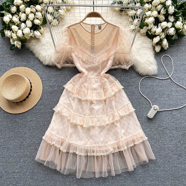 french court style mesh dress with summer embroidery hook flower design, unique and high-end princess dress, Black;gray
french court style mesh dress with summer embroidery hook flower design, unique and high-end princess dress, Black;gray