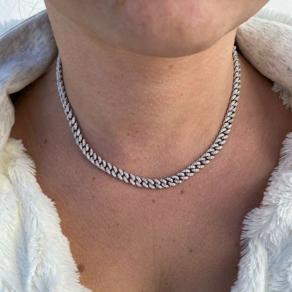 chokers 6.5mm width thin cz miami cuban link chain choker necklace micro pave 5a cubic zirconia hiphop iced out cz cuban chokers 230518, Golden;silver
chokers 6.5mm width thin cz miami cuban link chain choker necklace micro pave 5a cubic zirconia hiphop iced out cz cuban chokers 230518, Golden;silver