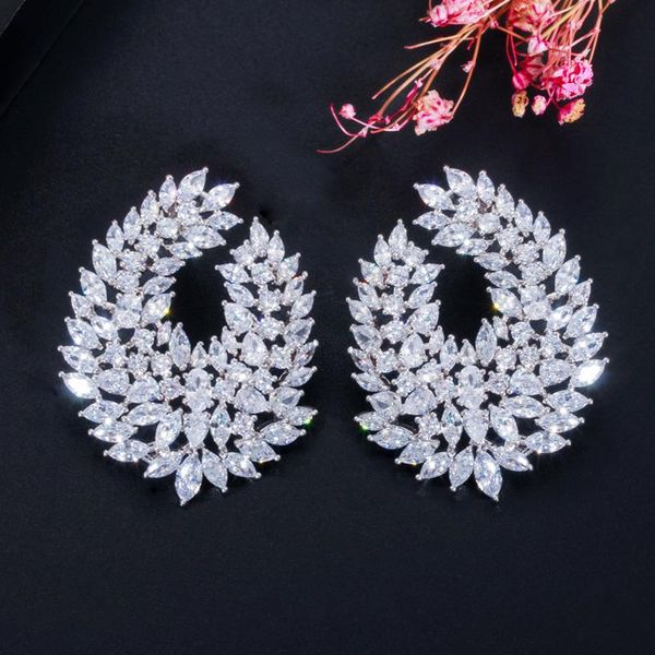 knot cwwzircons luxury popular waterdrop full mirco paved cubic zircon naija wedding earring fashion women party jewelry cz612, Silver
knot cwwzircons luxury popular waterdrop full mirco paved cubic zircon naija wedding earring fashion women party jewelry cz612, Silver