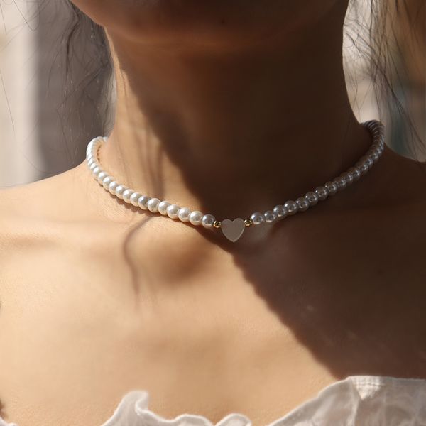 wedding jewelry sets trendy shell heart imitation pearls necklace women handmade 6mm stone beaded for gift 230517, Slivery;golden
wedding jewelry sets trendy shell heart imitation pearls necklace women handmade 6mm stone beaded for gift 230517, Slivery;golden