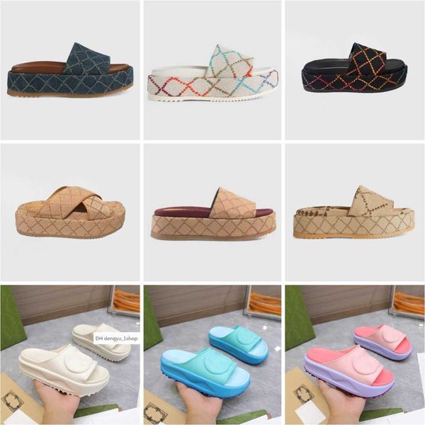 luxury slippers designer platform slides sandles for women mens embroidered sandal canvas covered slip on flat slipper flip flops size 35-45, Black
luxury slippers designer platform slides sandles for women mens embroidered sandal canvas covered slip on flat slipper flip flops size 35-45, Black