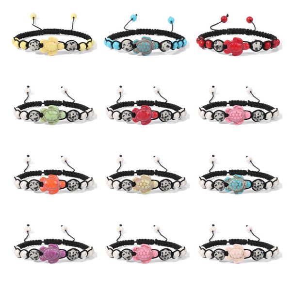 colorful turtle natural stone beaded bracelet adjustable braided black rope tortoise women bangle jewelry
colorful turtle natural stone beaded bracelet adjustable braided black rope tortoise women bangle jewelry