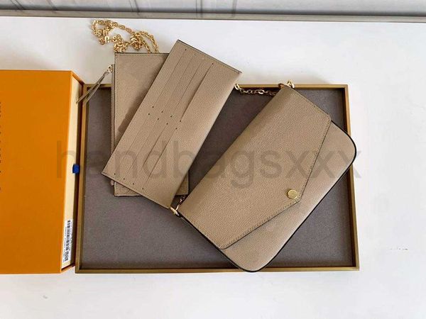 2022 luxurys designers bags handbag purse woman fashion clutch purses grey embossing monogrames multi pochette felicie chain
2022 luxurys designers bags handbag purse woman fashion clutch purses grey embossing monogrames multi pochette felicie chain