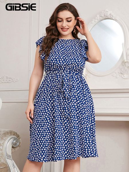 plus size dresses gibsie size ditsy floral print ruffle trim belted dress women summer holiday casual boho a-line o-neck midi 230518, Black
plus size dresses gibsie size ditsy floral print ruffle trim belted dress women summer holiday casual boho a-line o-neck midi 230518, Black
