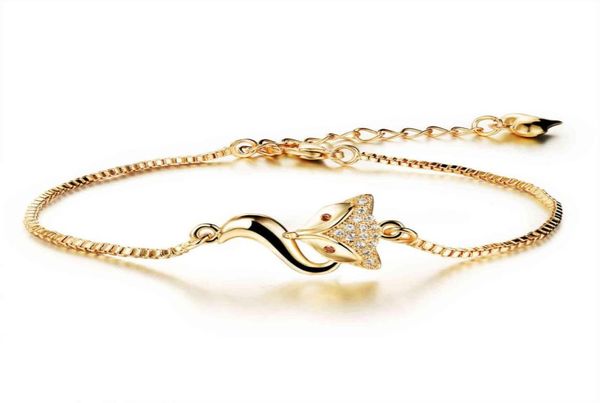 women bracelet jewelry snake chain 18k gold plated bracelets bangles w animals fox crystal for women adjustable aks4708404253, Black
women bracelet jewelry snake chain 18k gold plated bracelets bangles w animals fox crystal for women adjustable aks4708404253, Black