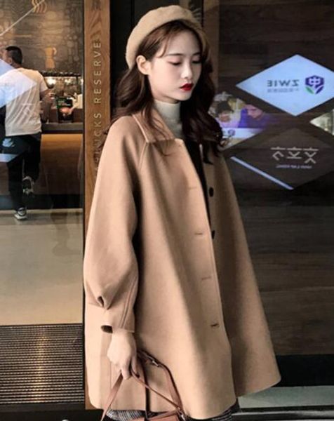 fur 1pcs/lot autumn winter classic women overcoats casual singlebreasted loose wool coats vintage long sleeve coat, Black
fur 1pcs/lot autumn winter classic women overcoats casual singlebreasted loose wool coats vintage long sleeve coat, Black