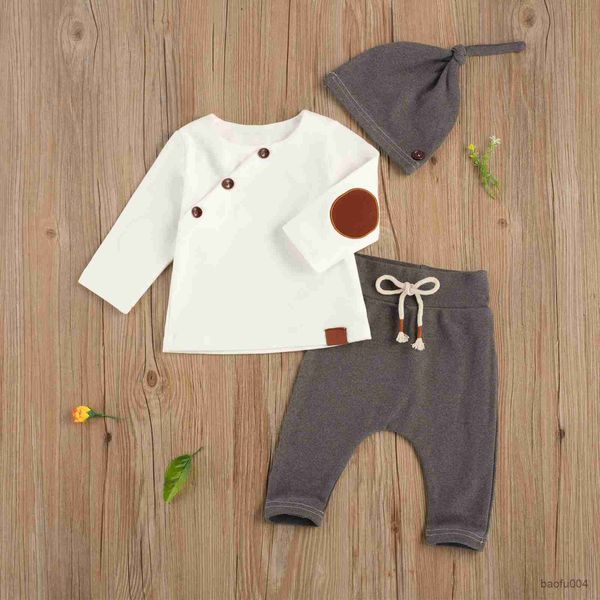clothing sets newborn baby clothes set buttons round neck long sleeve blouse nd pantsandhat 3pcs casual autumn clothing r230518, White
clothing sets newborn baby clothes set buttons round neck long sleeve blouse nd pantsandhat 3pcs casual autumn clothing r230518, White