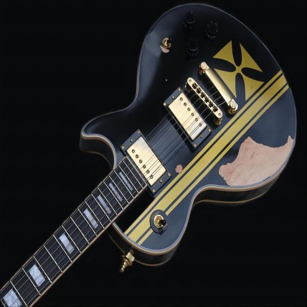 classic glossy black lp custom electric guitar gold hardware humbucker pickups imported hardware 6225
classic glossy black lp custom electric guitar gold hardware humbucker pickups imported hardware 6225