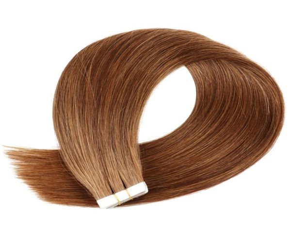 6 light brown cuticle intact remy human hair tape in extensions2829055, Black
6 light brown cuticle intact remy human hair tape in extensions2829055, Black