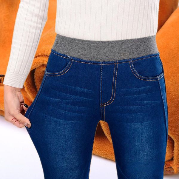 jeans winter thick velvet fleece warm women elastic high waist skinny mom jeans stretch female denim pencil trousers, Blue
jeans winter thick velvet fleece warm women elastic high waist skinny mom jeans stretch female denim pencil trousers, Blue