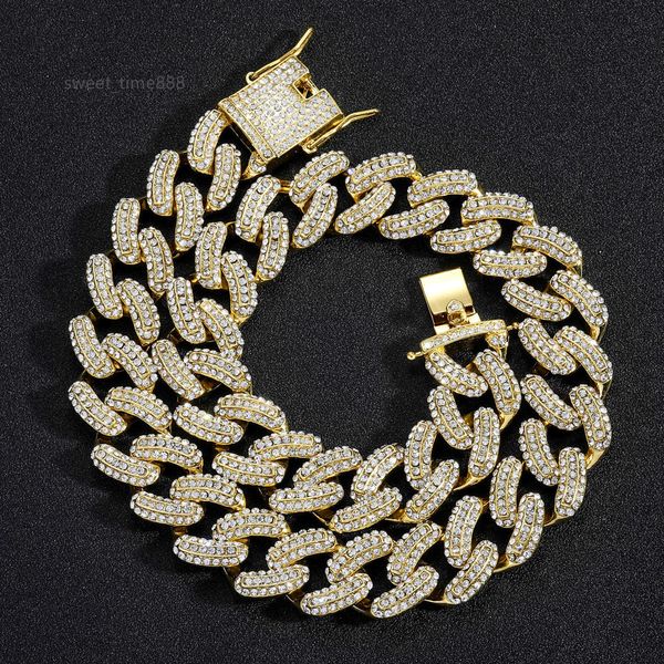 19mm full diamond hip-hop punk necklace with exaggerated personality versatile trend men's nightclub and bouncy necklace, Black
19mm full diamond hip-hop punk necklace with exaggerated personality versatile trend men's nightclub and bouncy necklace, Black