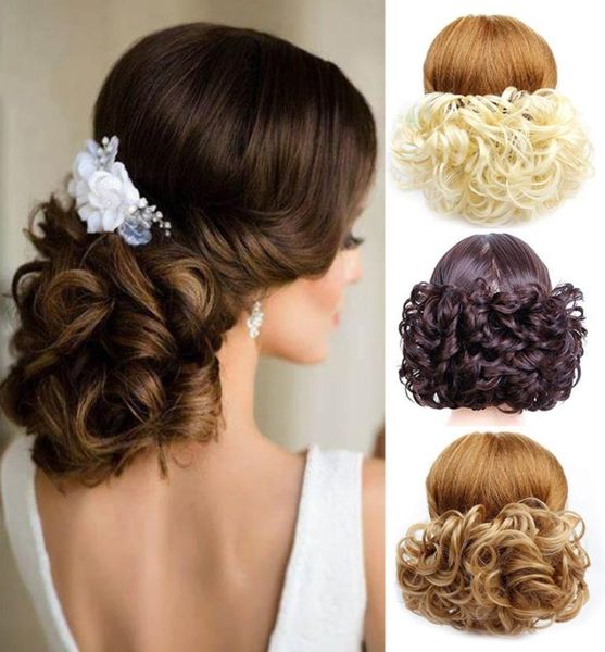 short curly chignon synthetic hairpieces for women with elastic rubber band two plastic combs updo cover hair bun2920785, Black;brown
short curly chignon synthetic hairpieces for women with elastic rubber band two plastic combs updo cover hair bun2920785, Black;brown